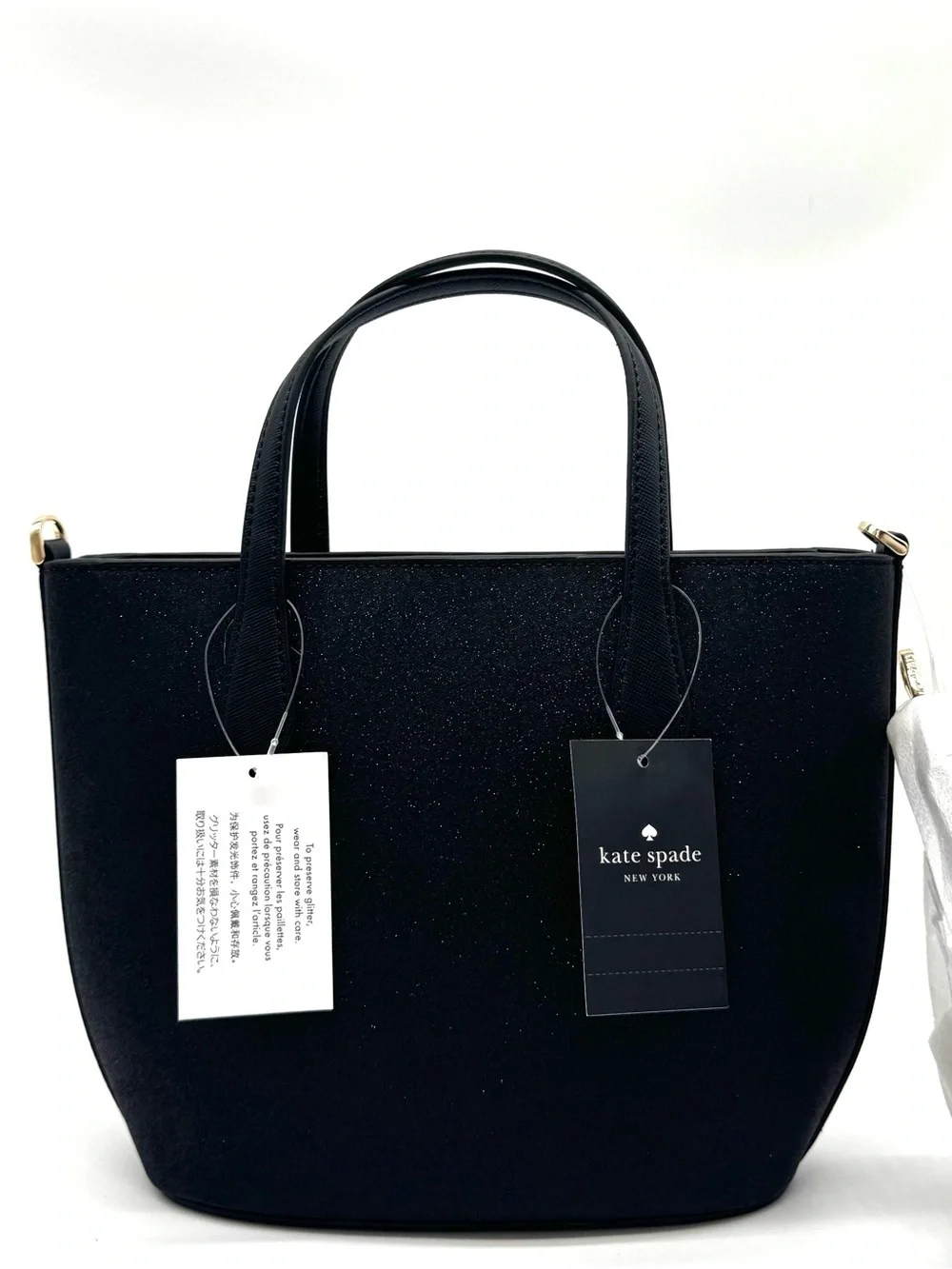 Kate Spade Glimmer Satchel Bag Black